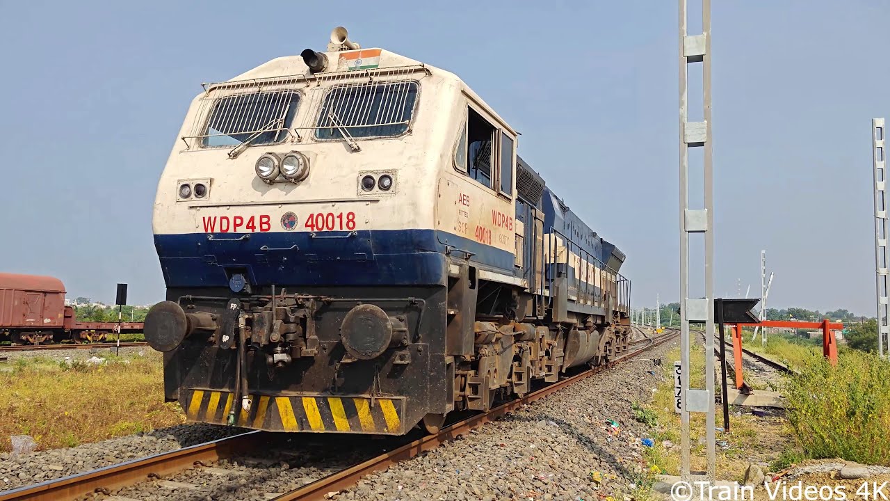 Gooty WDP4B Diesel Locomotive | EMD Train Engine Shunting | Train Videos Indian Railways #wdp4b