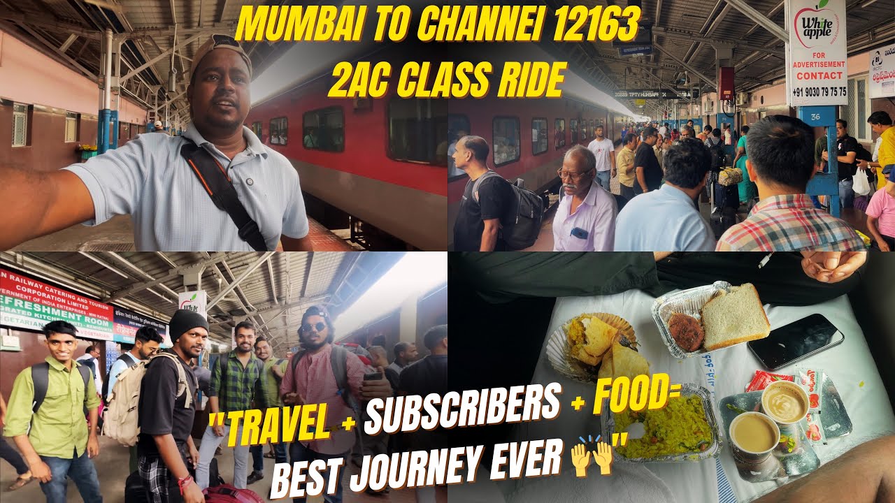 12163 Mumbai LTT Chennai SF Express | 2AC Class Ride | Food 🍱 | Journey Me naye Dost Mile | Ep:01 