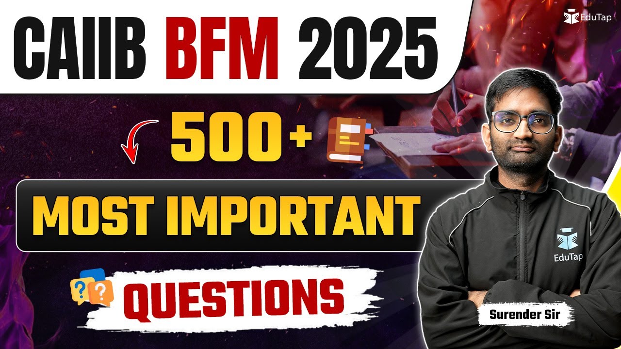 CAIIB BFM Syllabus Most Important Topics & Questions | CAIIB Free Test & MCQs |CAIIB BFM Preparation