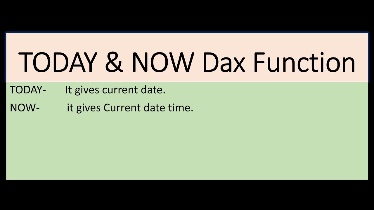 Today & NOW DAX Function in Power BI. How to add a column with Realtime date and time in power BI.