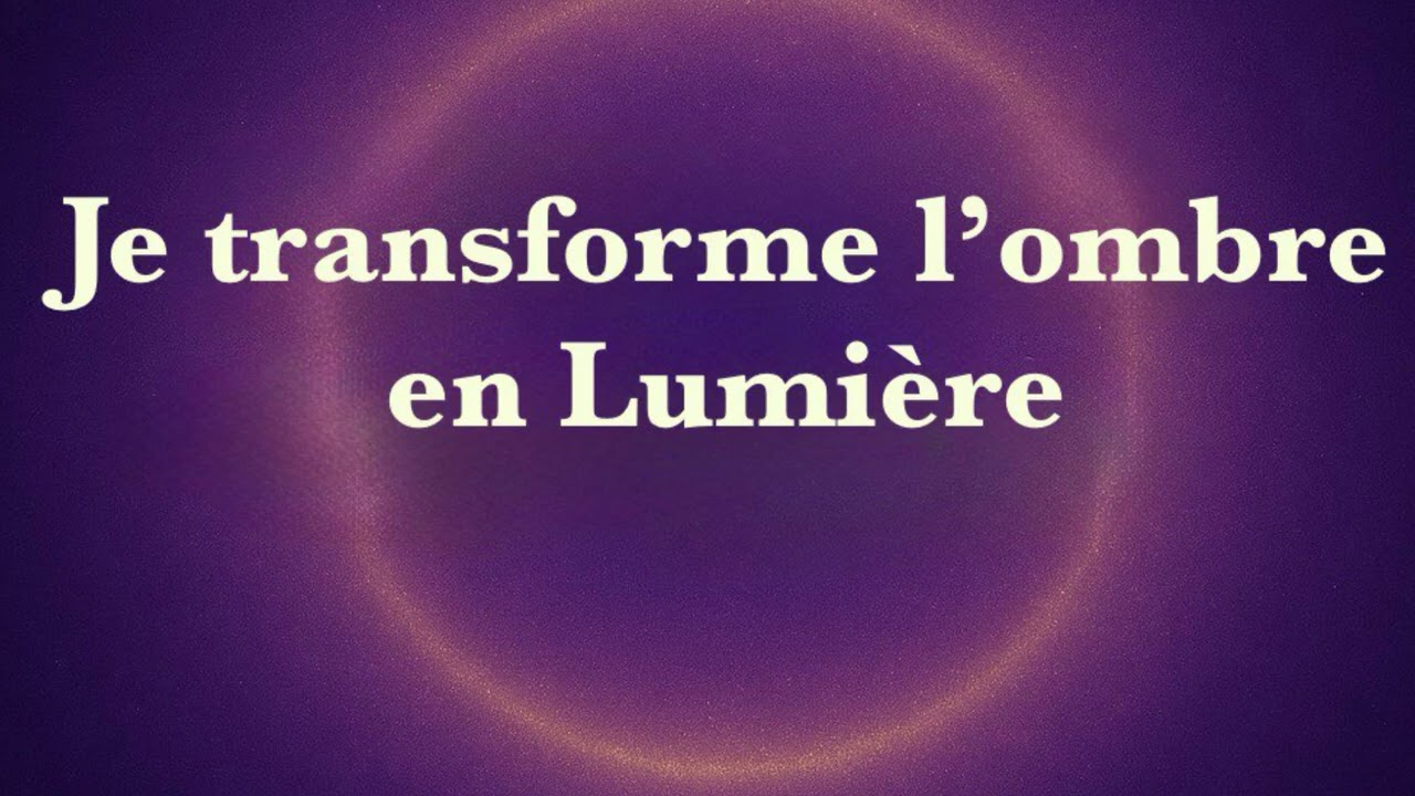 Je transforme l’ombre en Lumière 🦋. Mantra transformation.