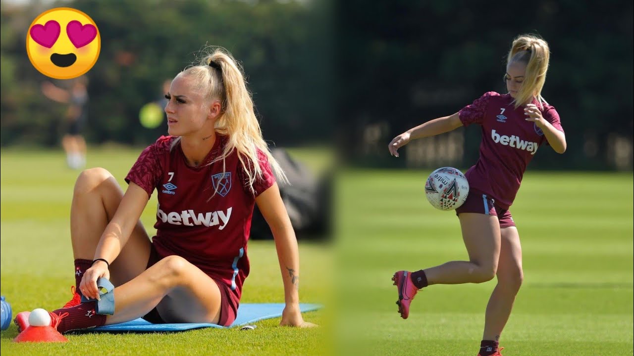 A JOGADORA MAIS GATA DO FUTEBOL TREINANDO 2 - ALISHA LEHMANN