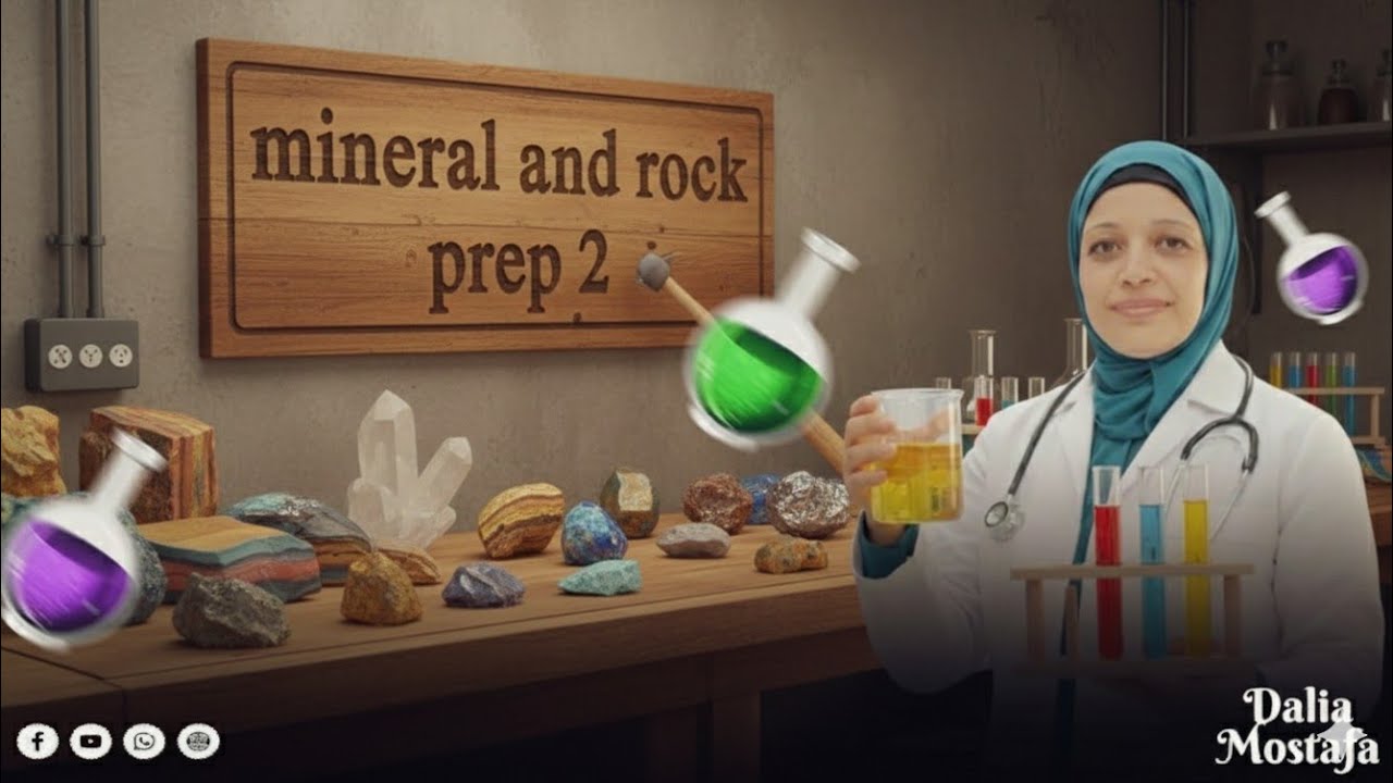 Unit 4 lesson 2 formation of mineral part 1شرح تكوين الصخور والمعادن الجزء الاول
