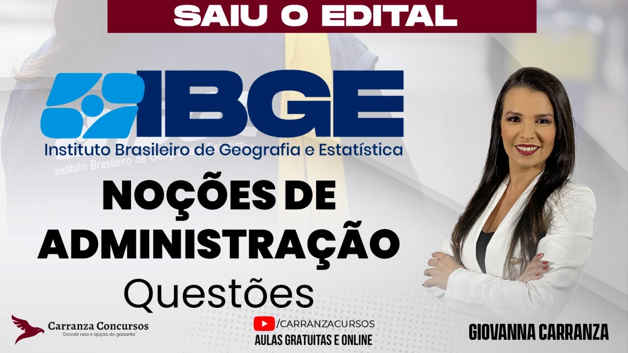 Concurso IBGE: Noções de Administração | Questões para Prova