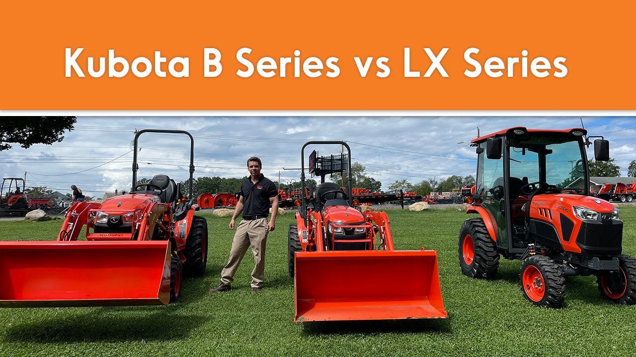 Kubota серии B против серии LX