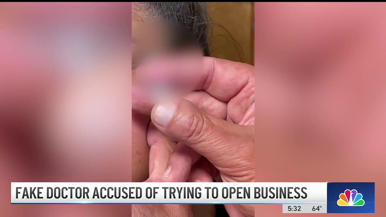 Fake cosmetic doctor accused of trying to open business is arrested