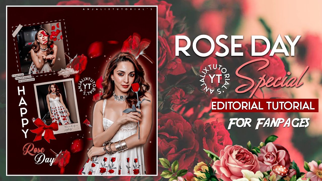 Rose Day special🌹❤️editing tutorial ||for Fanpages ||By Anjalixtutorial's🥀|| #roseday #kiaraadvani 