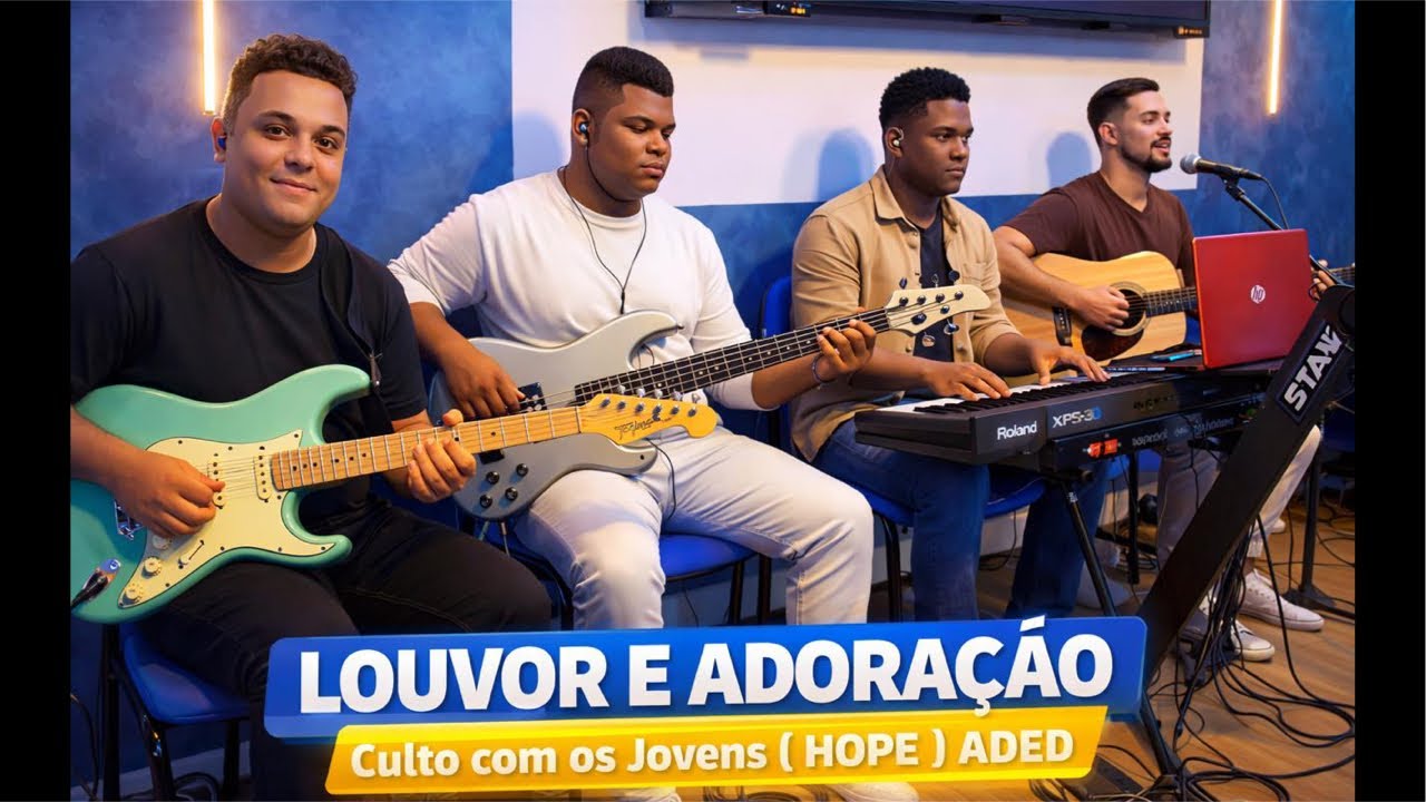 LOUVOR E ADORAÇÃO - Culto com ( HOPE ) ADED