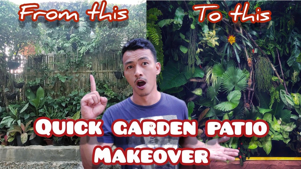QUICK TROPICAL GARDEN PATIO MAKEOVER