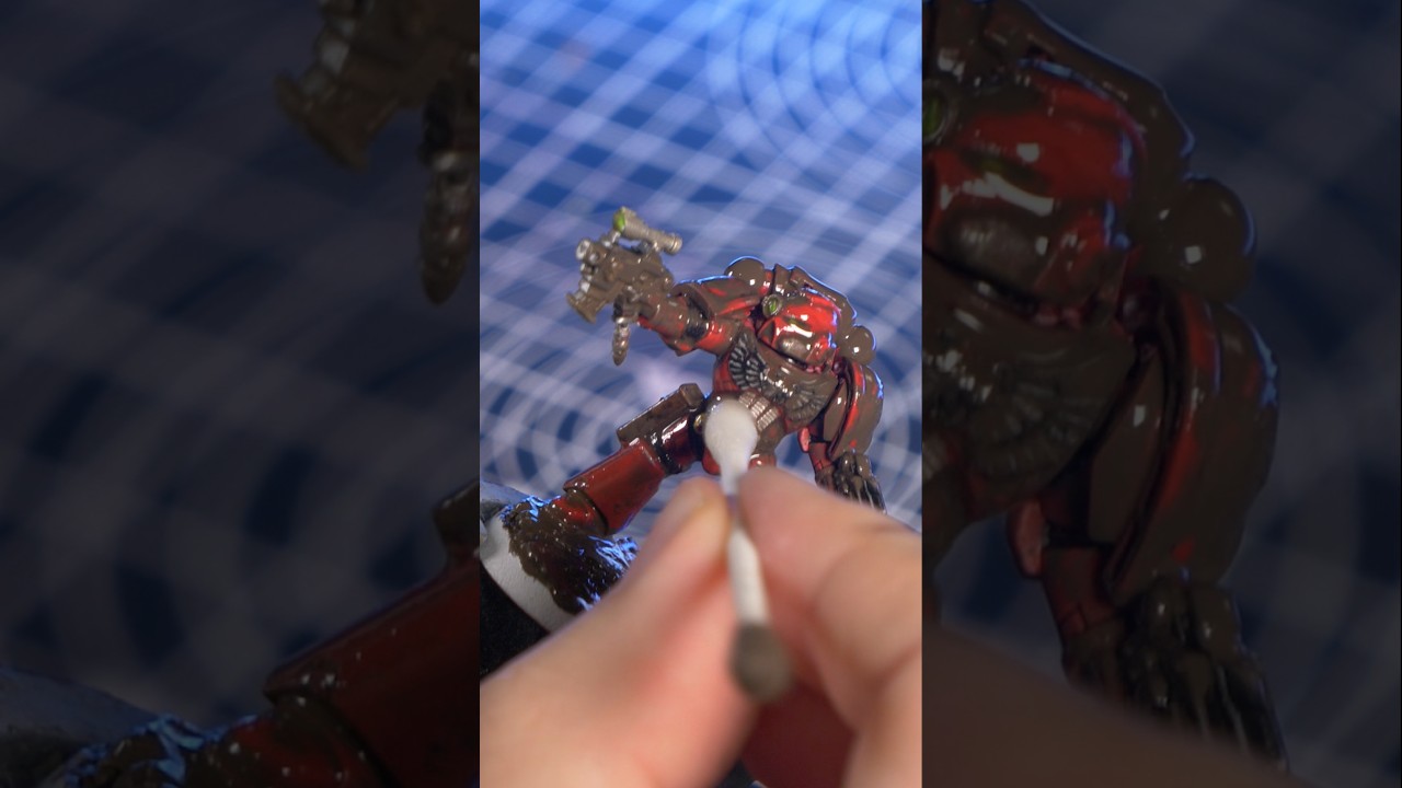 Раскрашиваем Warhammer Blood Angels в простой мрачно-темной гамме!