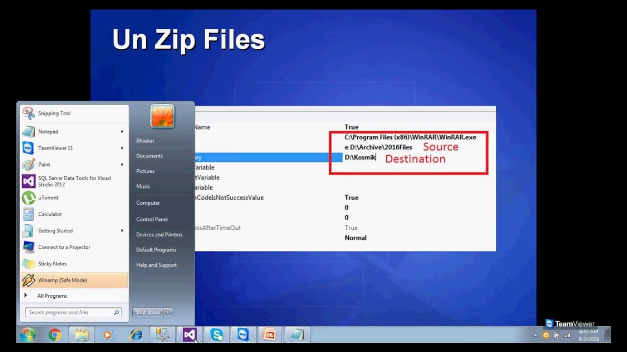 SSIS Часть 4 — Задача процесса Exe, Zip, UnZip, Задача FTP, Задача файловой системы