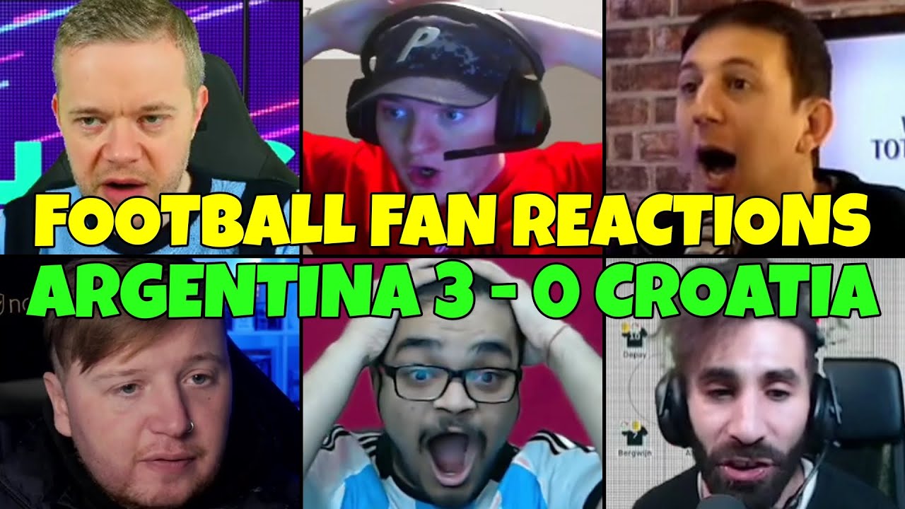 FOOTBALL FANS REACTION TO ARGENTINA 3-0 CROATIA | FANS CHANNEL