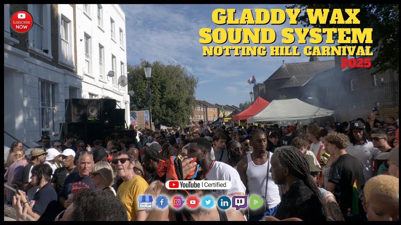 Notting Hill Carnival 2025: Gladdy Wax Sound System Live Music Reggae Roots Dub