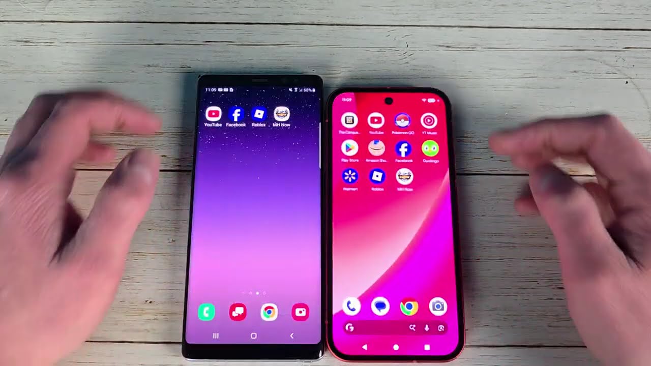 Google Pixel 10a Vs Samsung Note 8 speed Test Comparison
