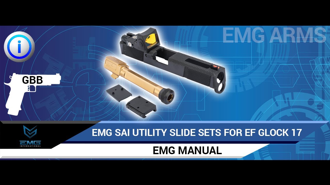 EMG SAI Slide Set w/ Red Dot Sight for Elite Force GLOCK 17 Series