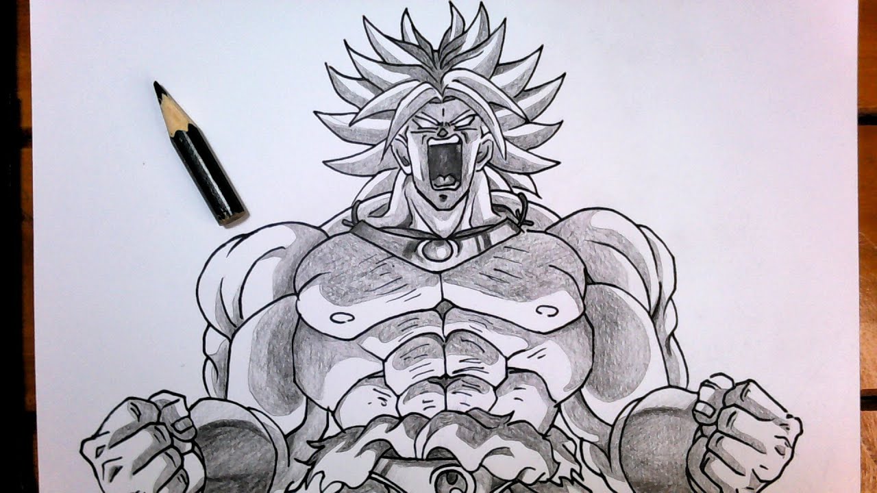 Cómo dibujar el Broly súper legendario sayajin