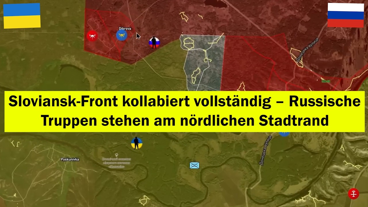 Sloviansk-Front bricht zusammen ⚔️ Russische Truppen erreichen den Stadtnordrand jetzt🔥Ukraine Krieg