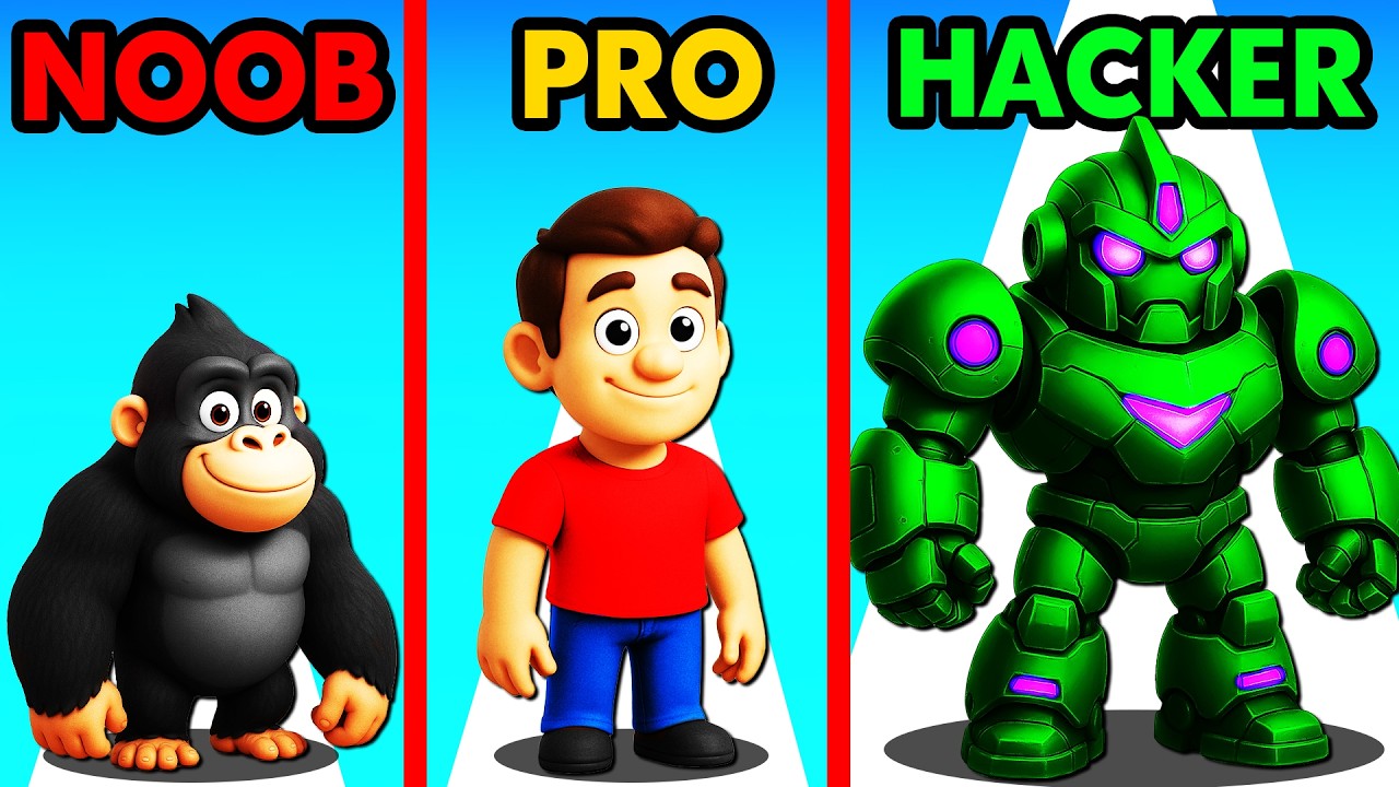 NOOB vs PRO vs HACKER HUMAN