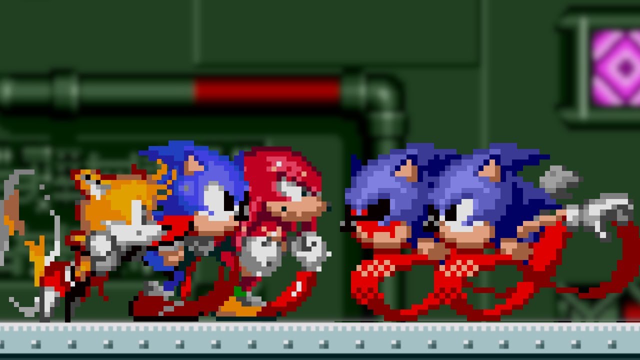 Team Sonic Vs Sonic.EXE And Evil Sonic The Biggest Battle Ever