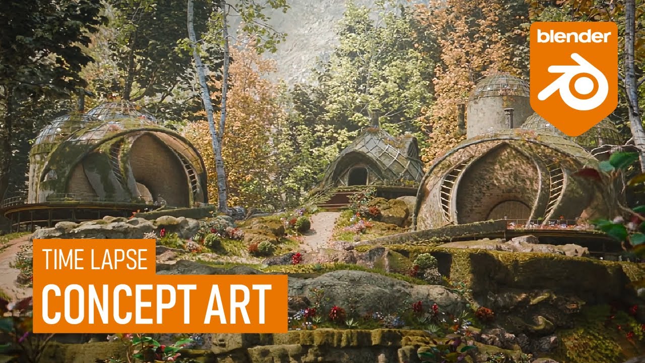 Blender Concept Art (time lapse)