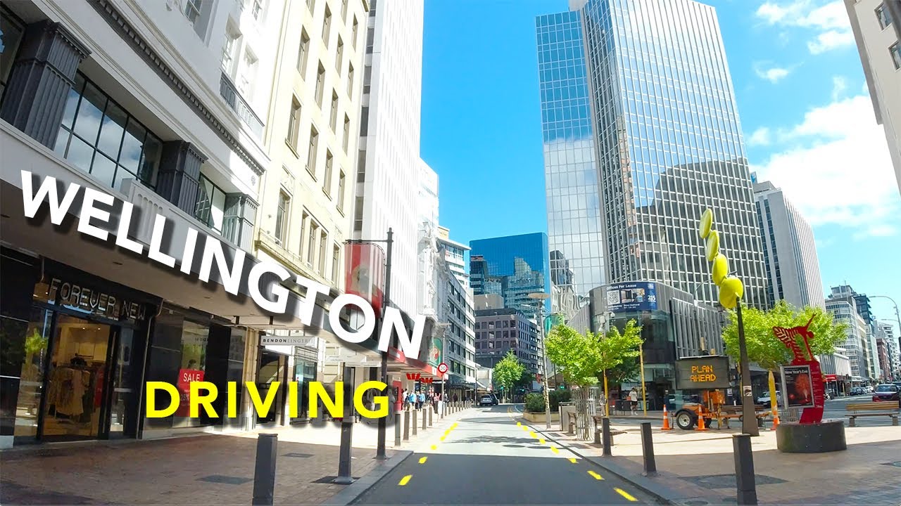 Wellington Driving 4K | Thorndon - Wadestown - CBD - Oriental Parade