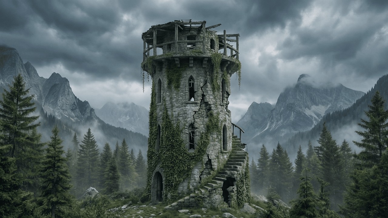 I Turned an Abandoned Watchtower into a Luxury Sky-Lodge (ASMR)