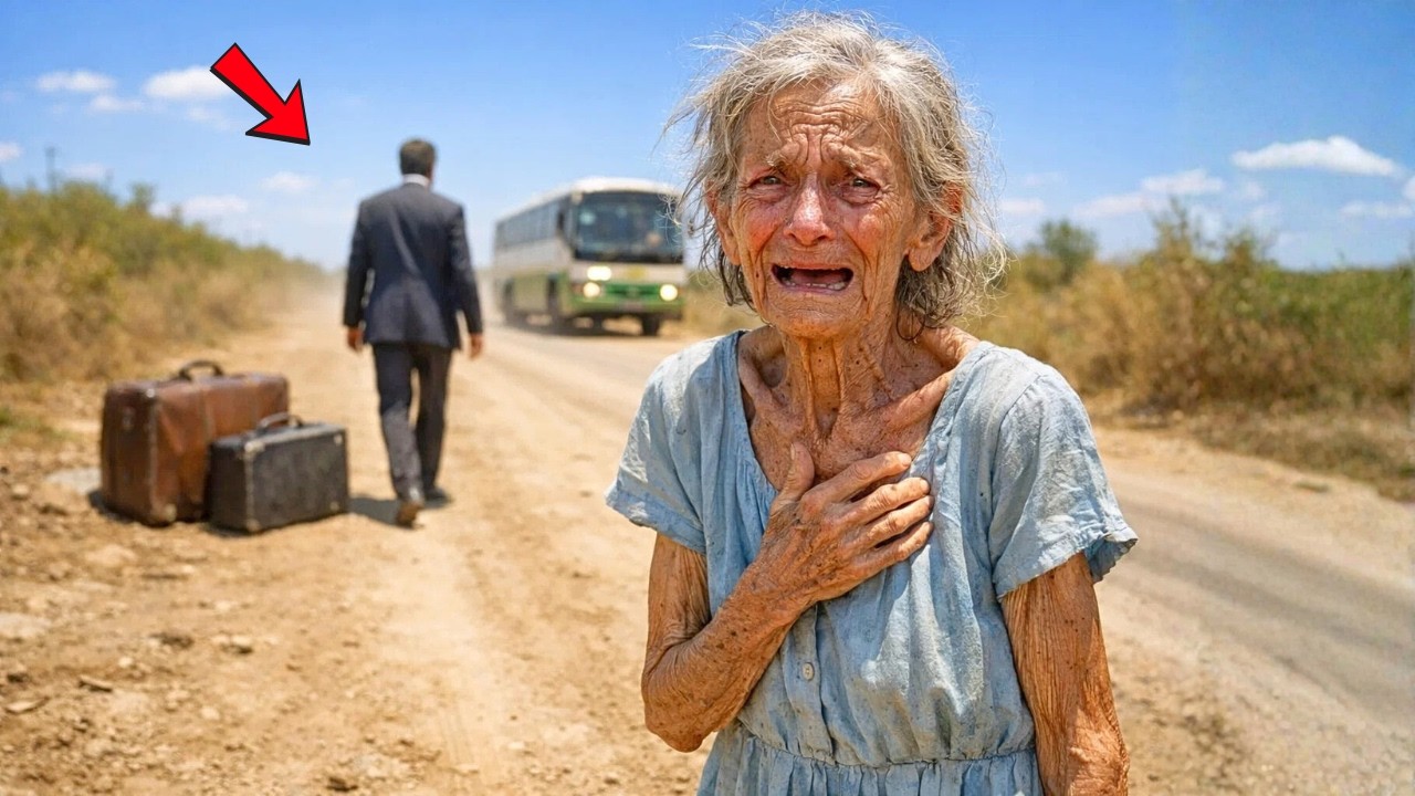 IDOSA DESNUTRIDA E ABANDONADA SEM NADA PELO FILHO EM RODOVIÁRIA DISTANTE, MAS O QUE ACONTECE DEPOIS.