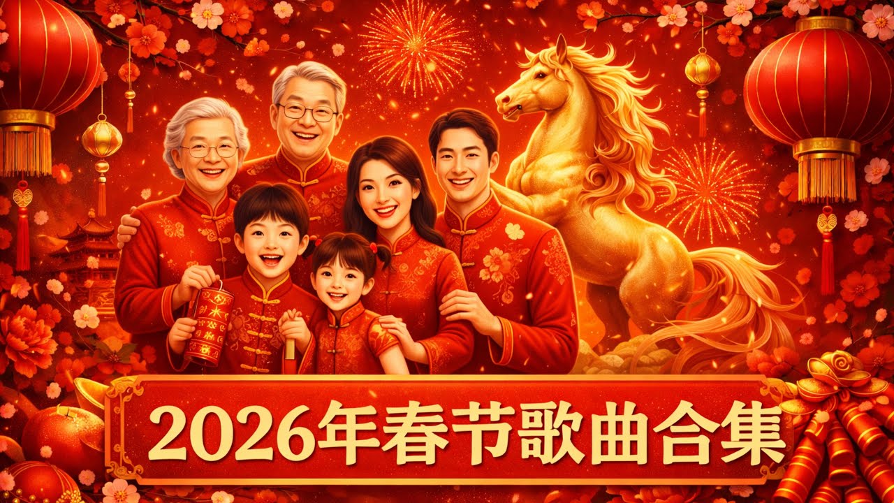 Best Chinese New Year Songs 2026 年春节歌曲合集 #马年