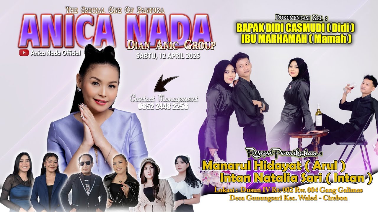 🔴LIVE ANICA NADA ( DIAN ANIC ) | EDISI SIANG 12 APRIL 2025 |  GUNUNGSARI | WALED | CIREBON