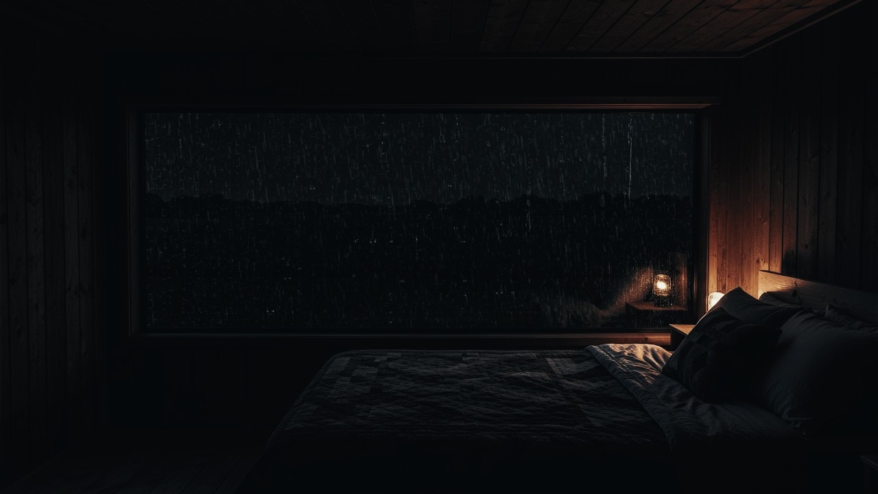 Thunder Wind and Rain Sounds for Sleeping 🌙 | Strong Storm