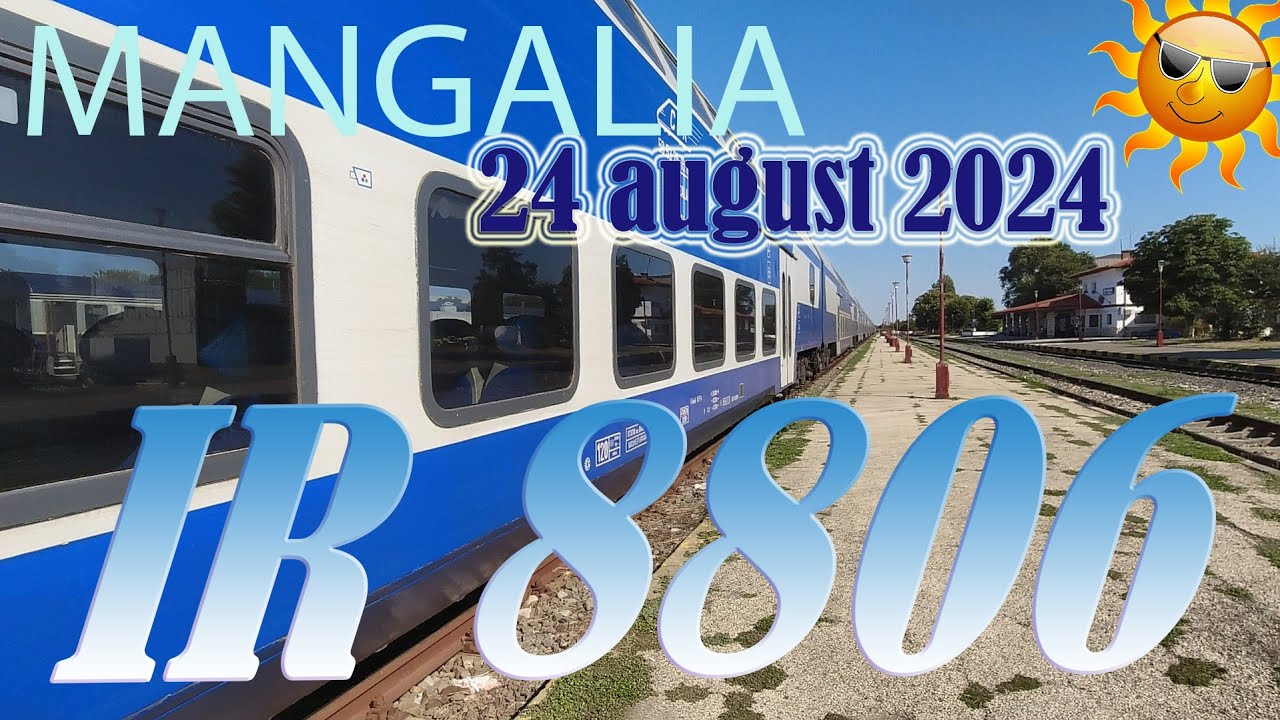 🚆Trenul IR 8806🚆 Plimbare prin interior... Și pe lângă tot așa...😃 (Gara Mangalia, 24 august 2024)