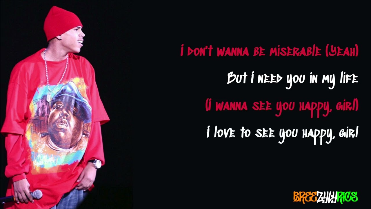 Chris Brown - Stay With Me [LYRIC VIDEO]