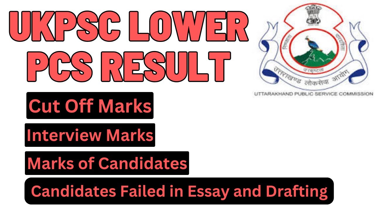 UKPSC lower pcs result | CUT OFF | Interview Marks