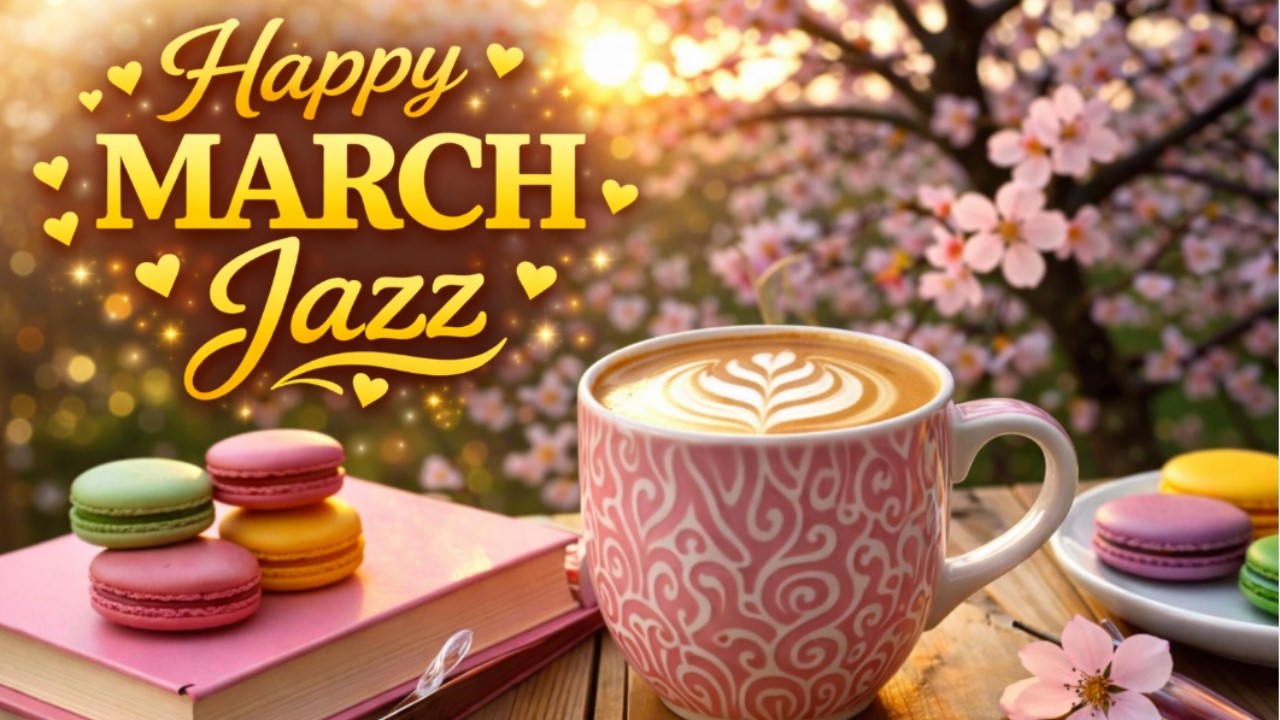 Happy March Jazz ☕ Relaxing Coffee Music & Gentle Bossa Nova Piano for Positive Mood