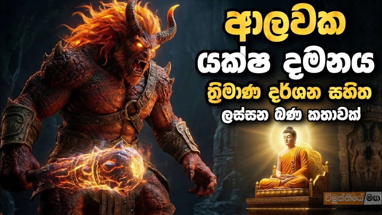 බුදුන් ඉදිරියේ දමනය වූ  මහා භයානක ආලවක යකුගේ කතාව, හරිම ලස්සන බණක් | Bana 2025 | 3D | Darma Deshana