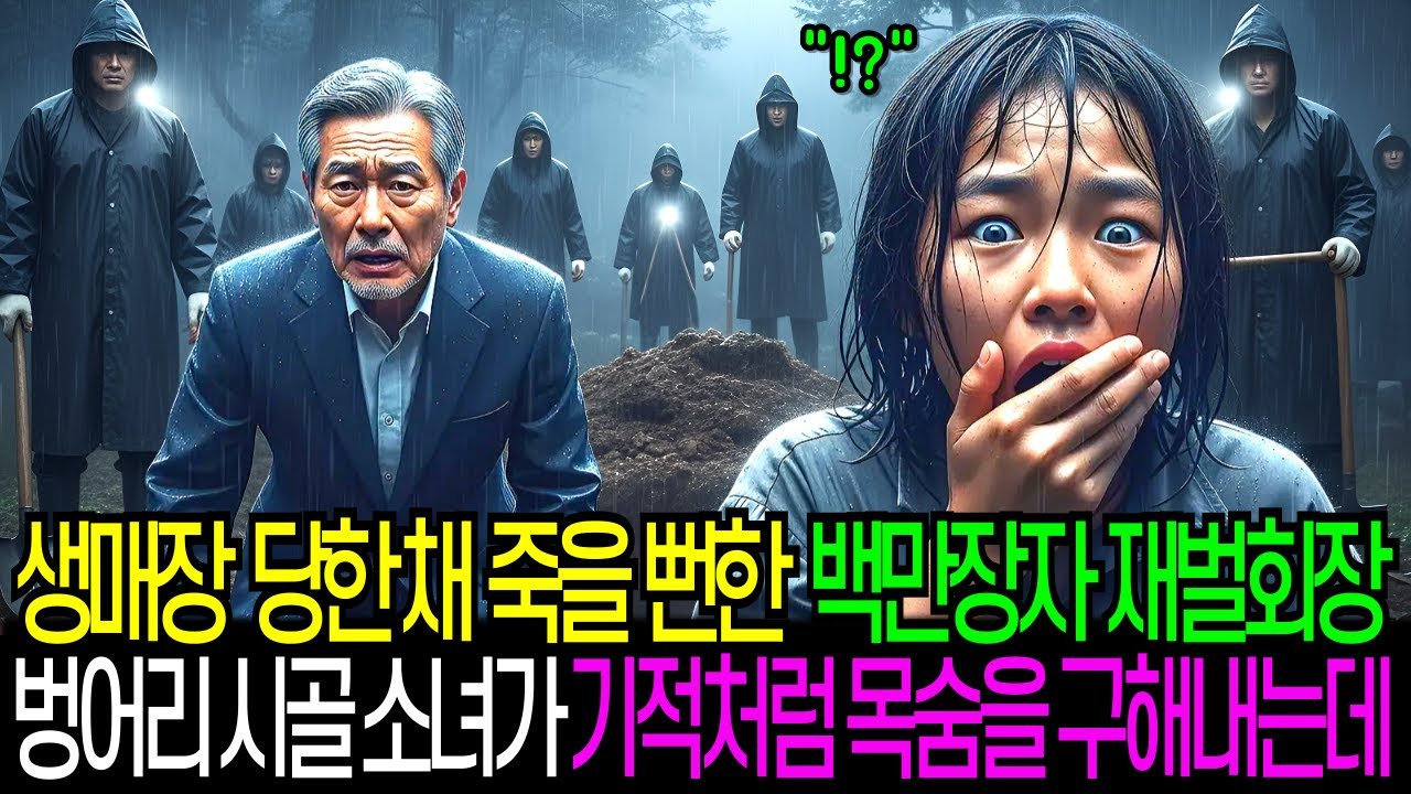 생매장 당할 뻔한 백만장자 재벌회장을 벙어리 시골 소녀가 기적처럼 목숨을 구해내는데..
