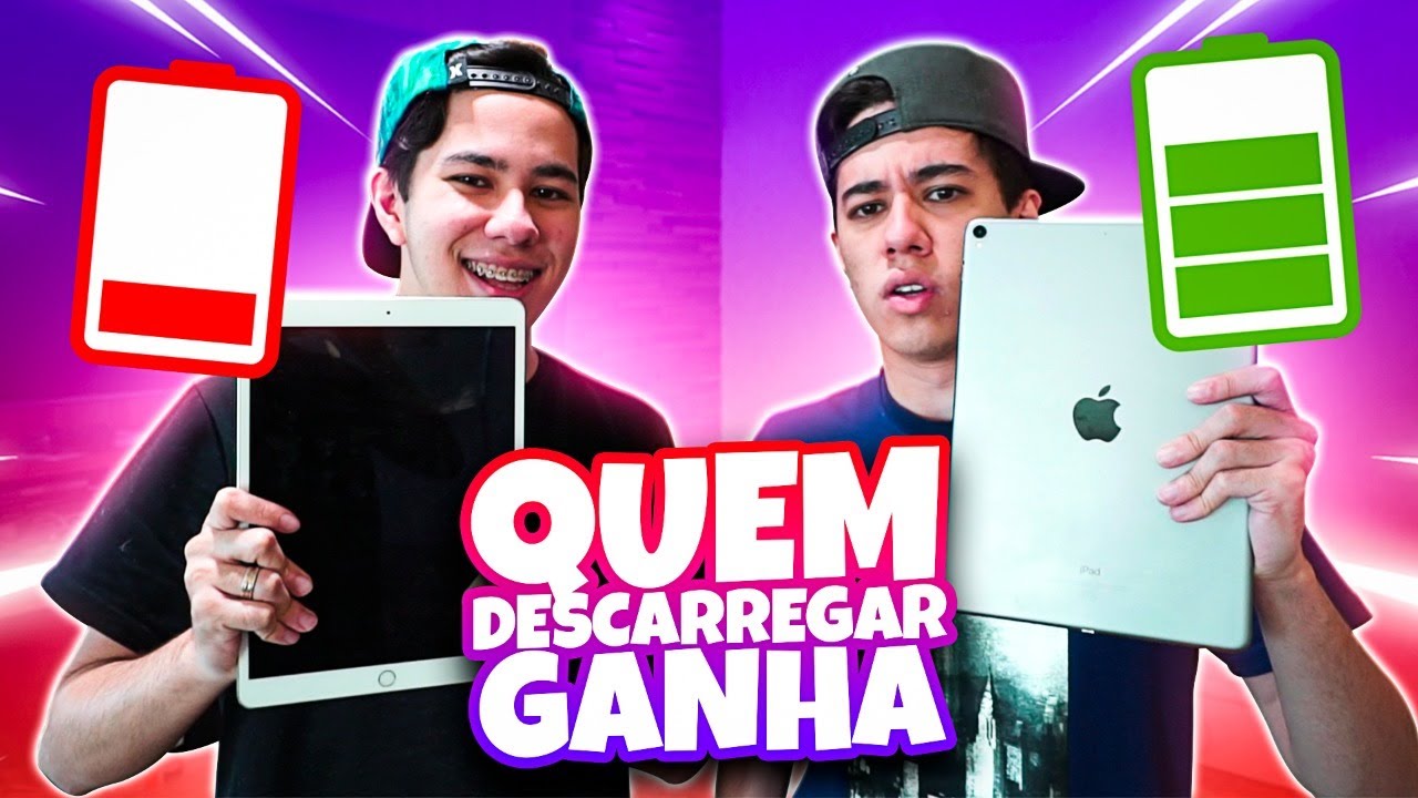QUEM ACABAR COM 100% DA BATERIA DO IPAD PRIMEIRO VENCE!