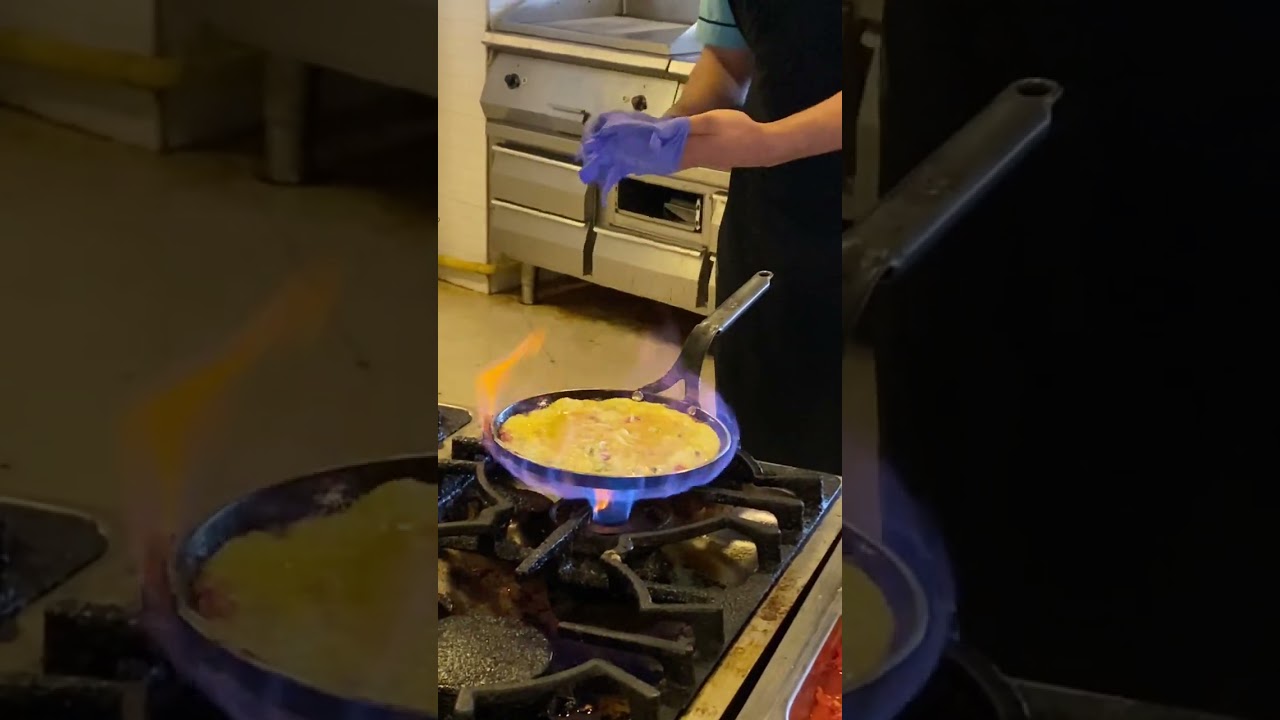 Turkish breakfast,5 yıldızlı Otelde Omlet nasıl yapılıyor