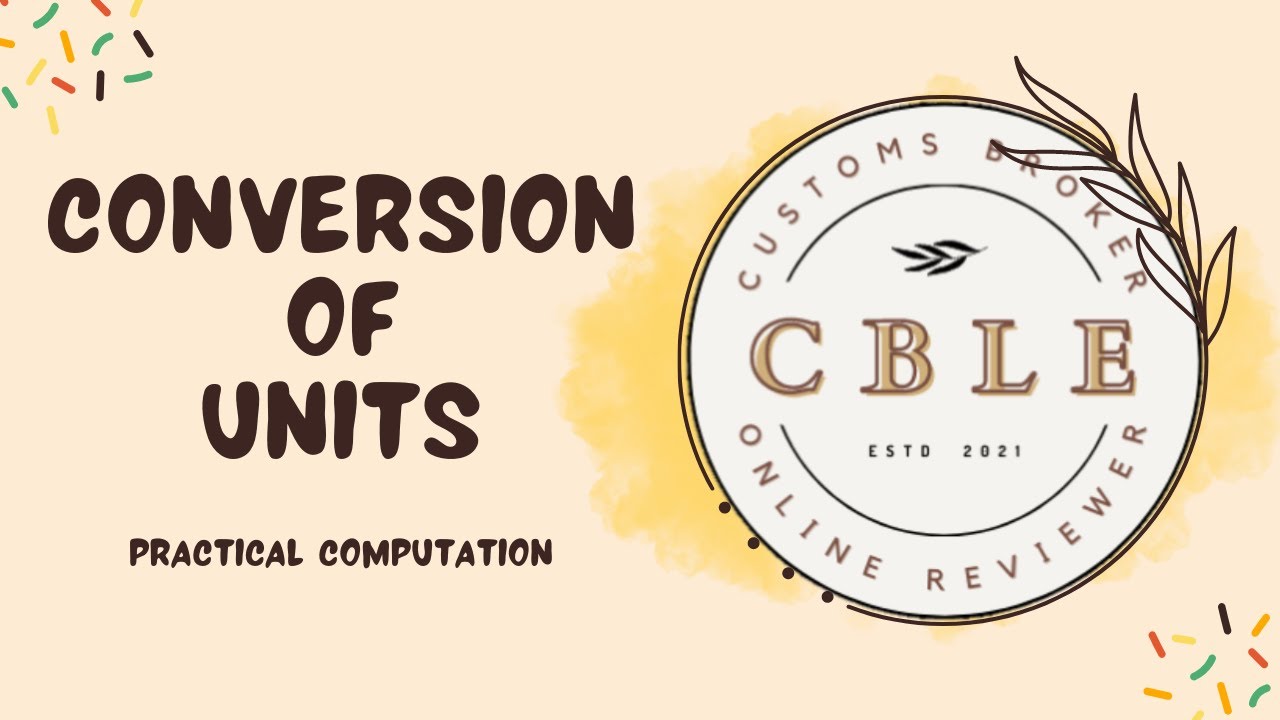 Computation - Conversion of Units