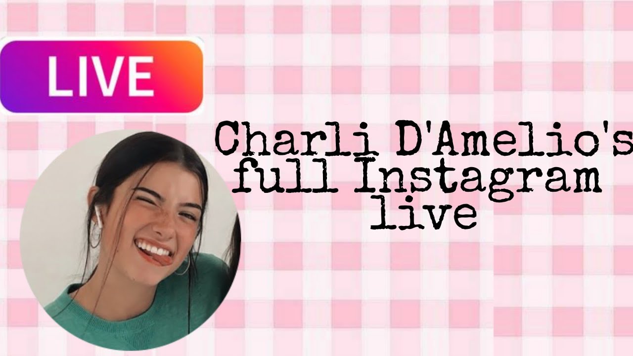 Charli D'Amelio TikTok live (September) 2022