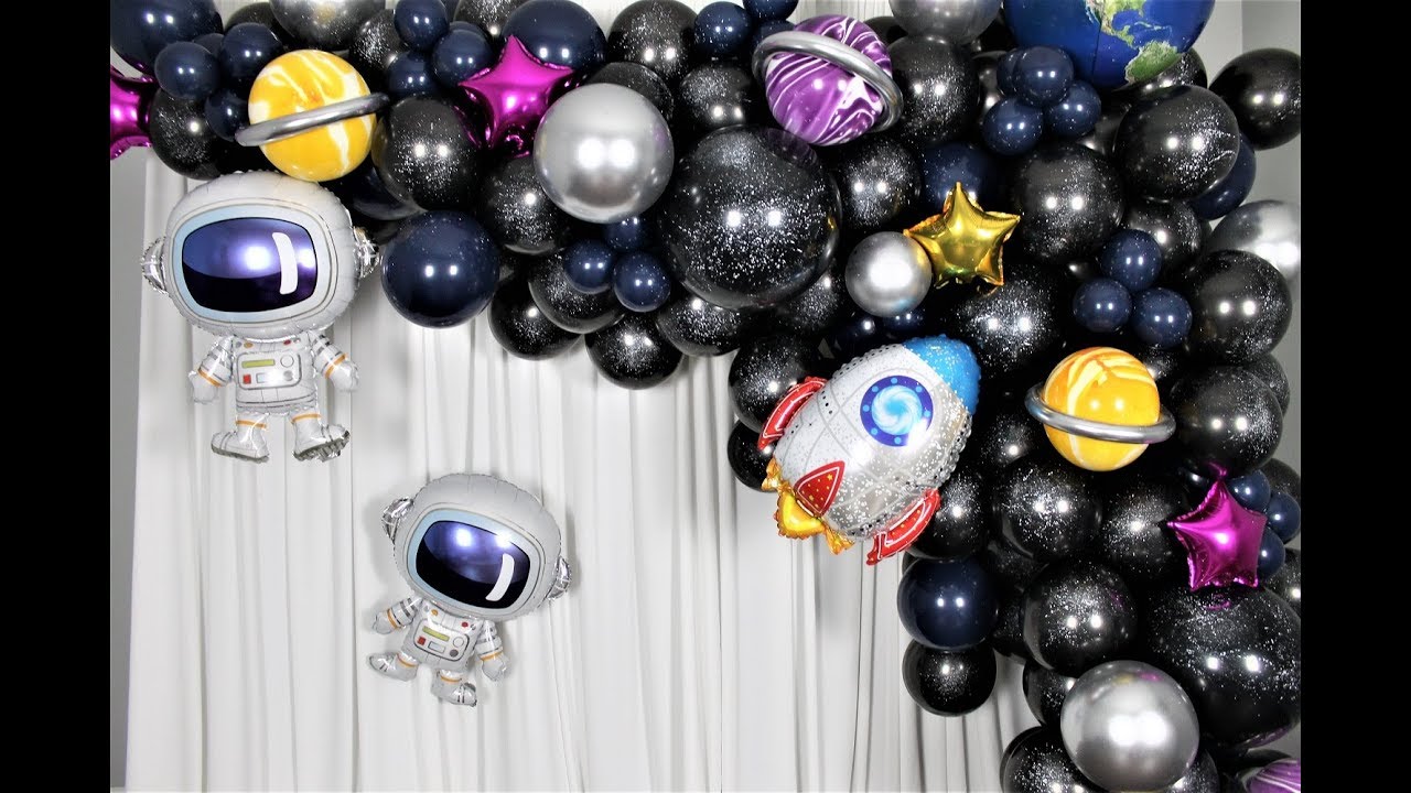 Space Theme Balloon Garland DIY | How To