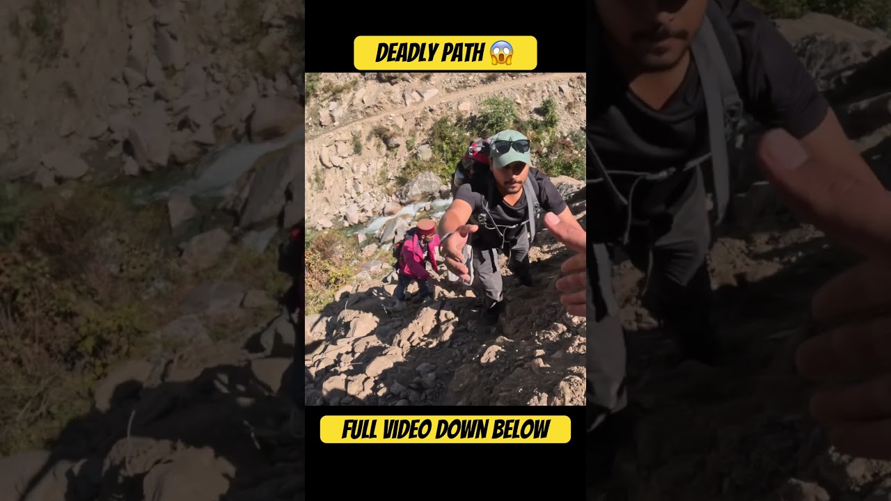 Deadly Path on Har ki Dun trek  #travel #trekking #uttarakhand