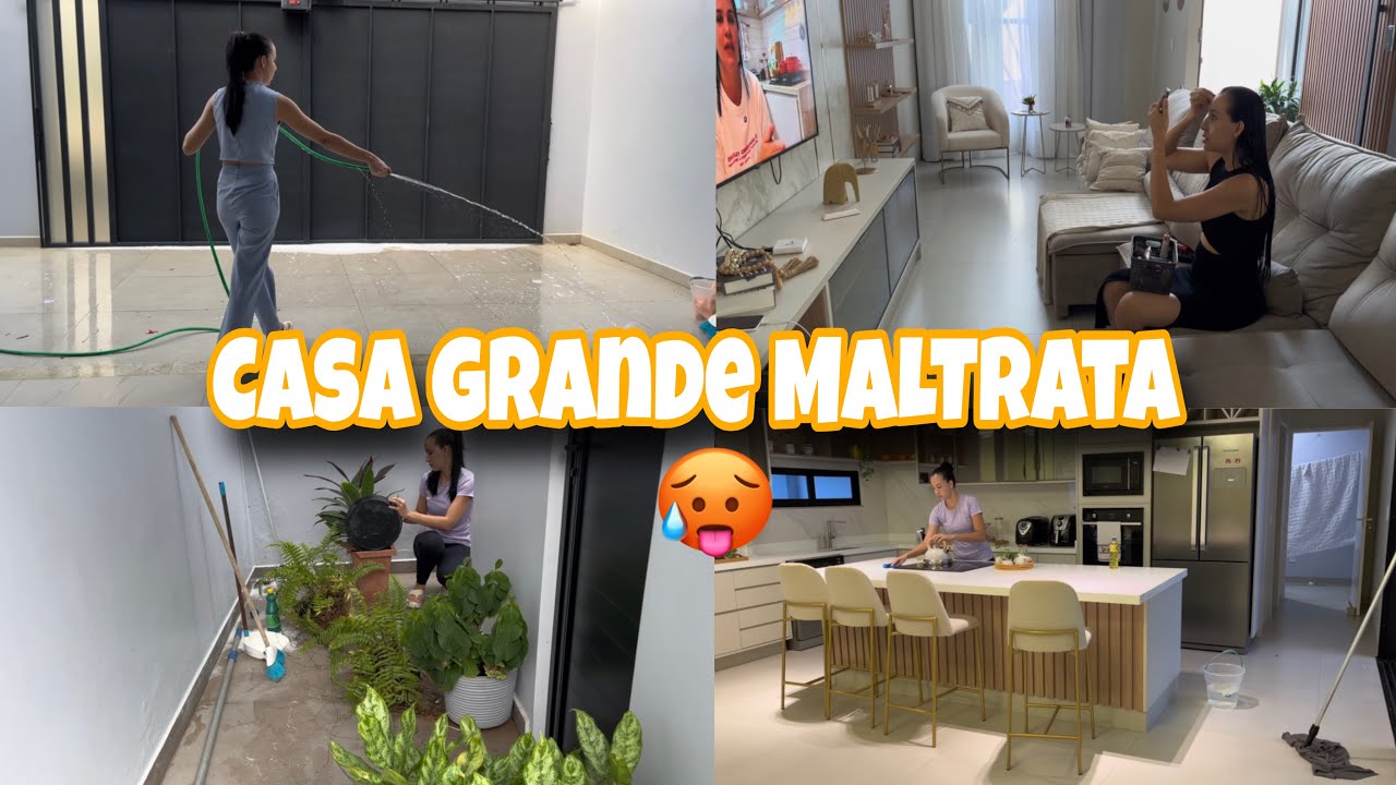 A realidade de uma casa grande… cansa demais!  É uma luta sem fim 🥵