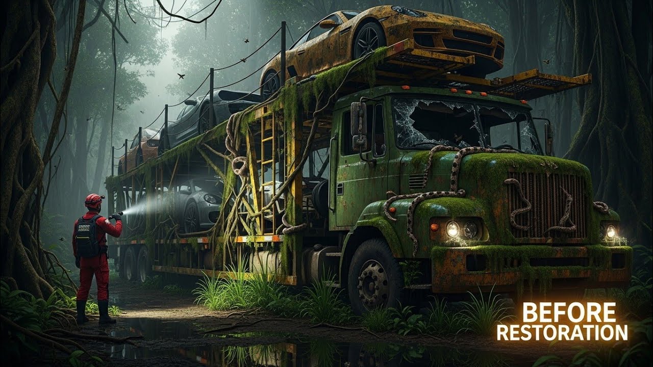 Abandoned Car Carrier Found in Amazon Jungle | Snake Infested Extreme Restoration