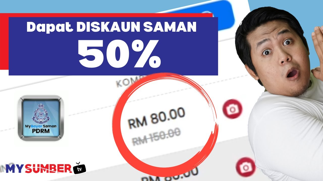 Cara Daftar & Bayar Saman Online di MyBayar PDRM. Diskaun sehingga 50% 18 Jun hingga 18 Julai 2021!