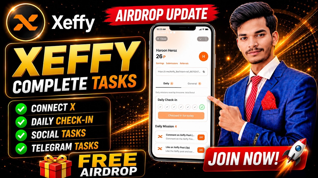 😱 Xeffy Airdrop Update 2026 | Telegram Mining Airdrop bot| TGE June 🚀 Don't Miss This