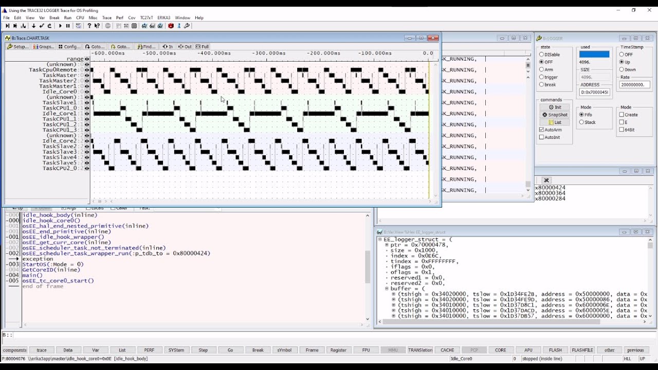 Using the TRACE32® LOGGER Trace for OS Profiling