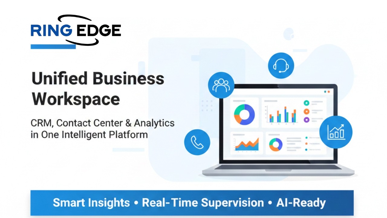 Ring Edge: The All-In-One Unified Business Workspace (CRM, Contact Center & Analytics)