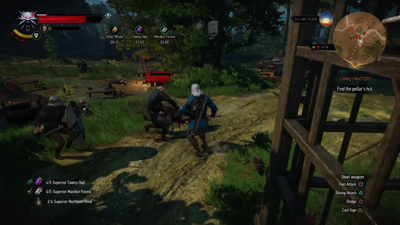 The Witcher 3: Wild Hunt Bandit camp Zireal Armour