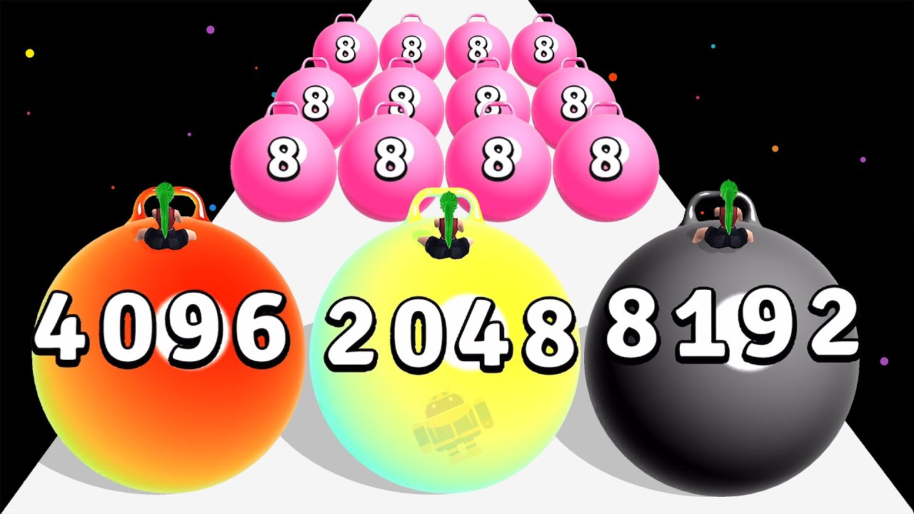 Yoga Ball Run 2048 - MAX Level (Replay)